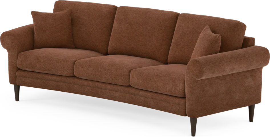 Eden - 3-sits soffa svängd - Orange