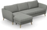County - 3-sits soffa med flyttbar schäslong - Grå