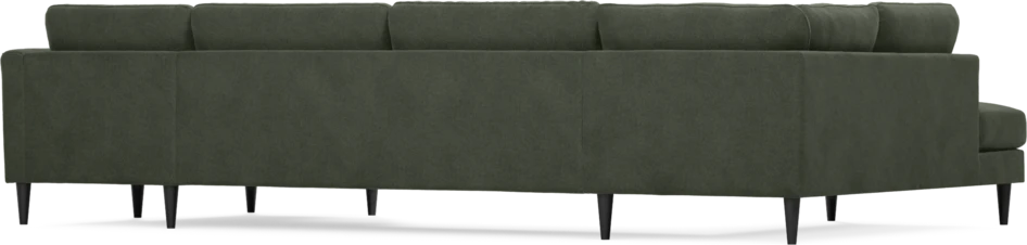 Bridge - 3-sits soffa med divan vänster och schäslong höger - Grön