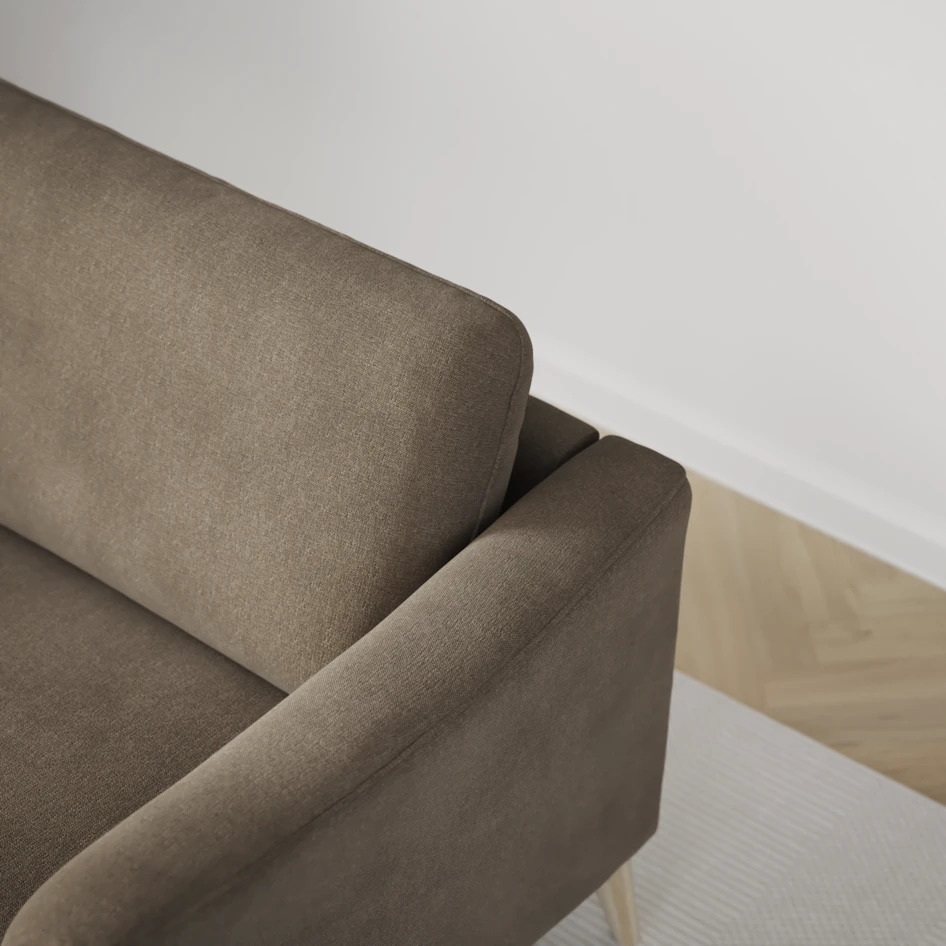 Bridge - 3-sits soffa svängd - Beige