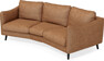 Madison - 3-sits soffa svängd, 70 cm - Orange