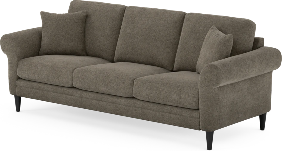 Eden - 3-sits soffa - Brun