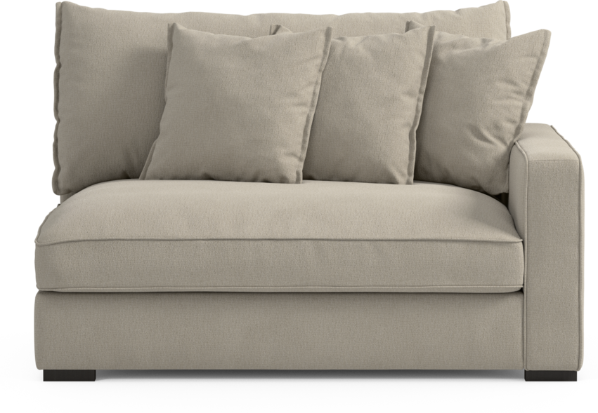 Rossi - 2-sits med armstöd höger - Grå