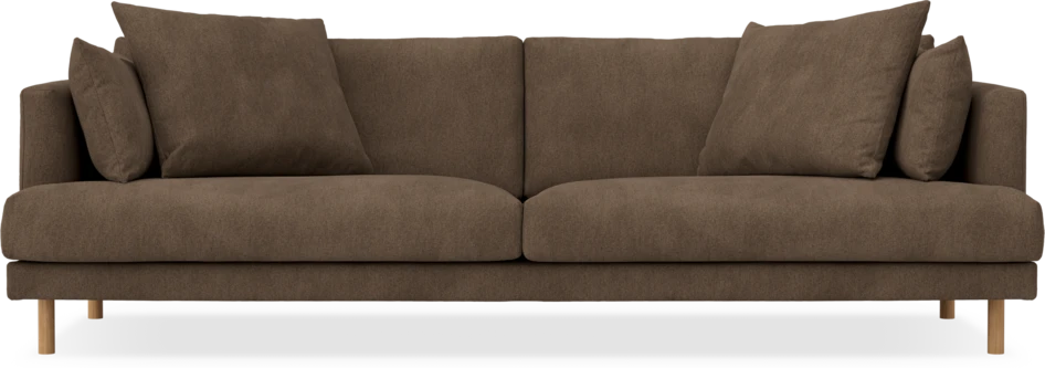 Harper - 4-sits soffa - Brun