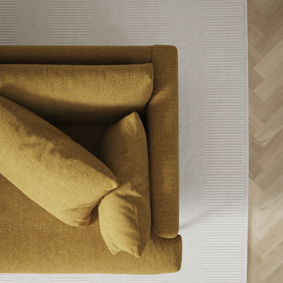 Harper - 3-sits soffa - Gul