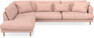 Harper - 3-sits soffa med divan vänster - Rosa