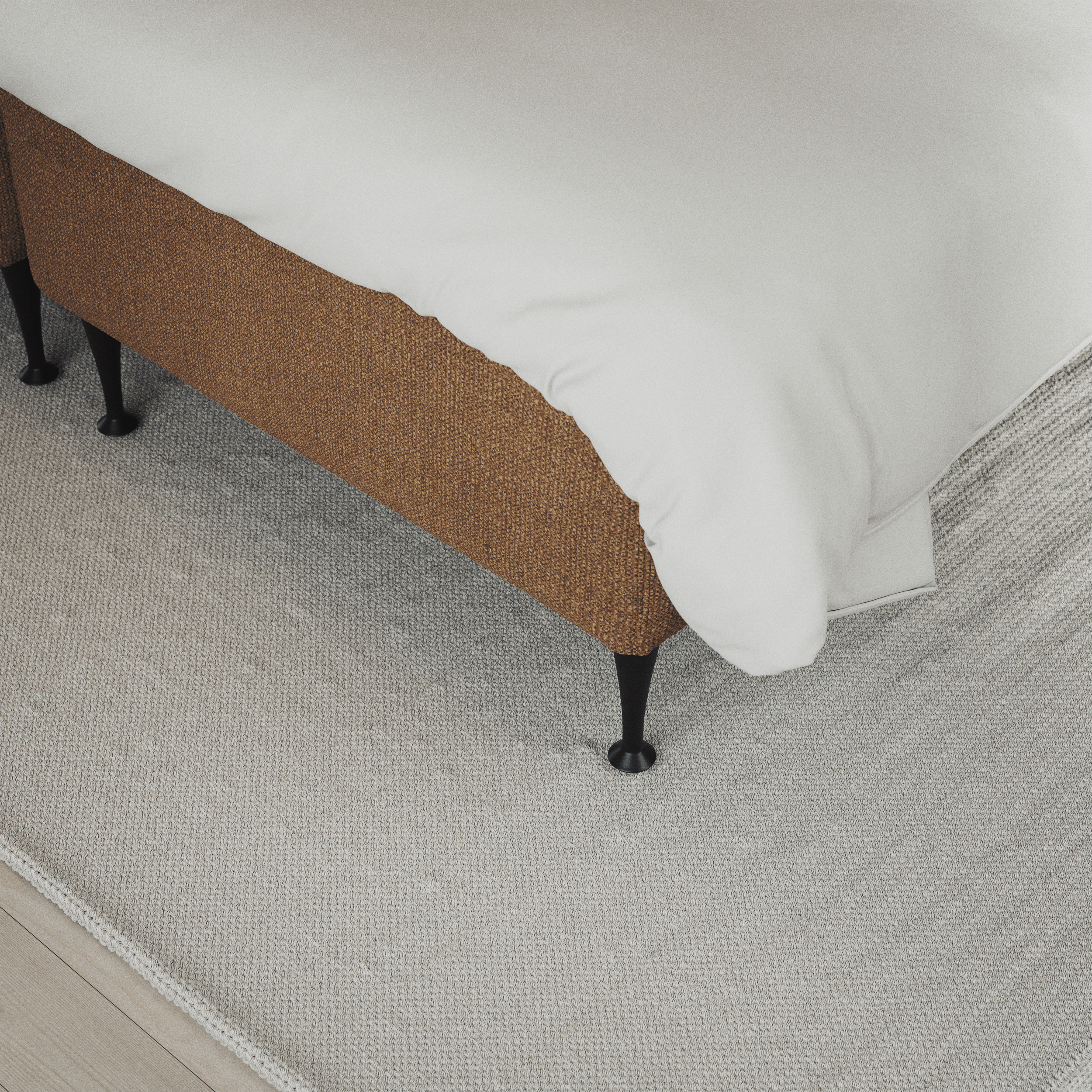 Delux Exclusive - Kontinentalsäng, enkelsäng 120 cm med bäddmadrass och sängben - inspiration