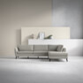 County - 2,5-sits soffa med divan höger - Grå