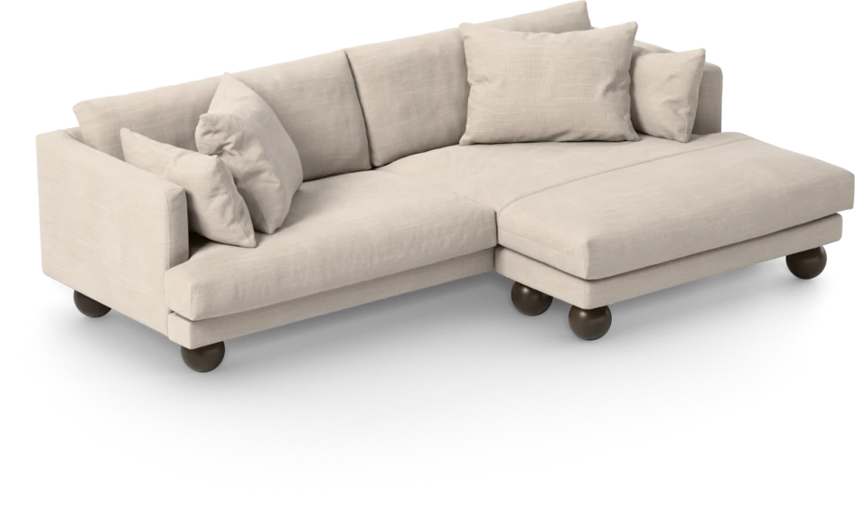Harper - 4-sits med schäslong XL höger - Beige