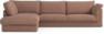 Cherrie Klädsel -  3-sits soffa med divan vänster - Rosa
