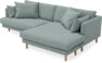 Harper - 4-sits med schäslong XL höger - Grön