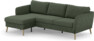County - 3-sits soffa med flyttbar schäslong - Grön