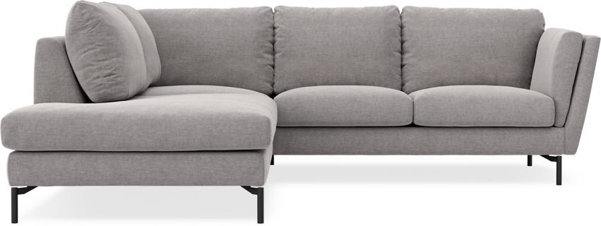 Madison - 2-sits soffa med divan vänster - Grå