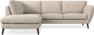 Madison Lux - 2-sits soffa med divan vänster - Vit