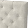 Delux Pikerad Låg - Sänggavel, 90-210 cm - Beige