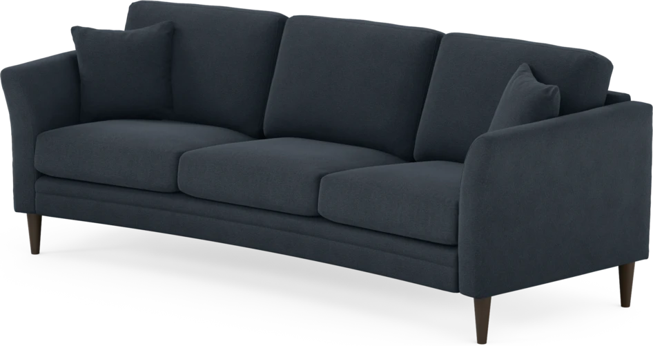Eden - 3-sits soffa svängd - Blå