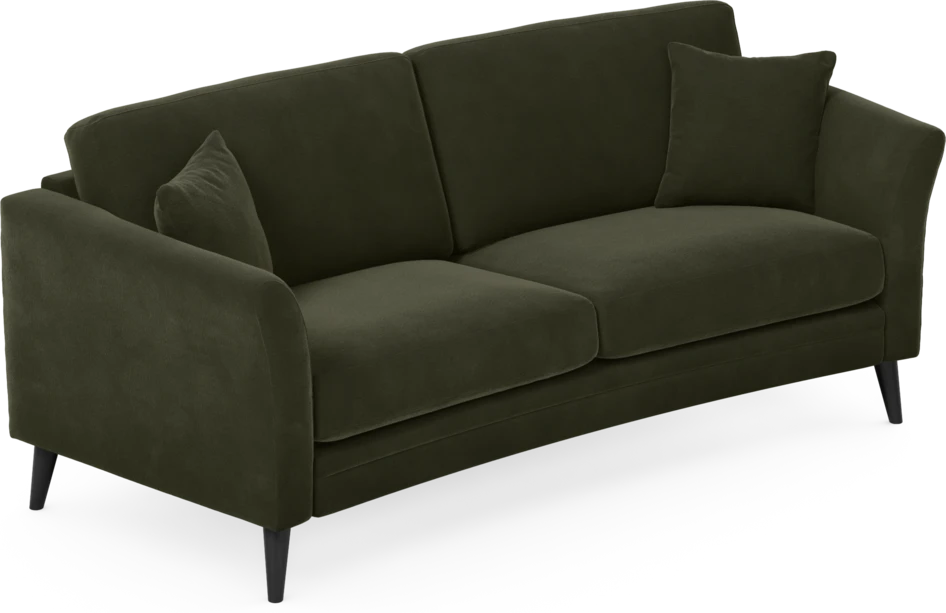 Eden - 2,5-sits soffa svängd - Grön