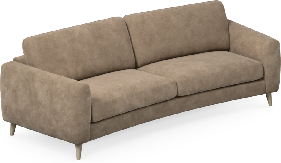 Bridge - 3-sits soffa svängd - Beige