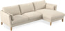 Winston - 3-sits soffa med schäslong, vändbar - Beige
