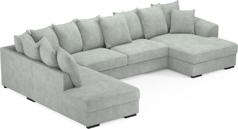 Town - 3-sits soffa med divan vänster och schäslong höger - Blå