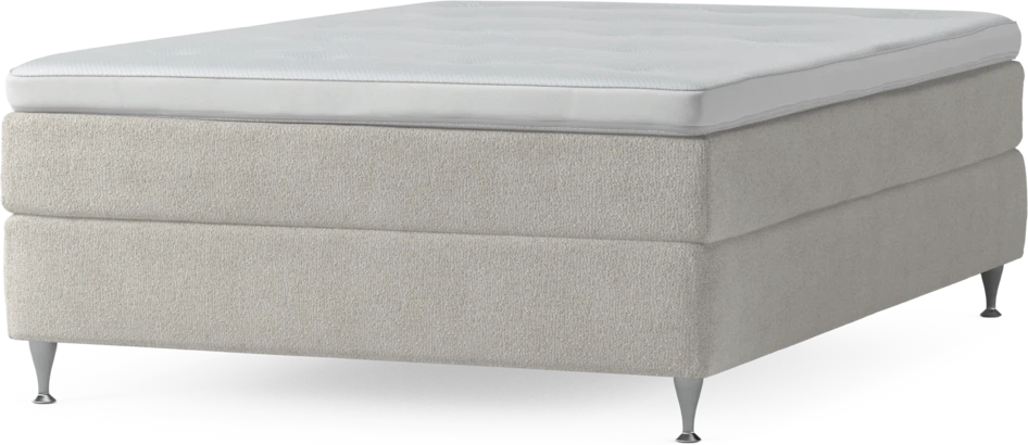 Delux Sense - Kontinentalsäng, enkelsäng 140 cm med bäddmadrass och sängben