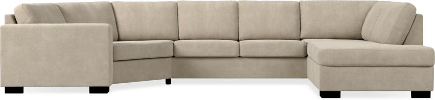 Nevada - 2-sits soffa med cosy hörn vänster och divan höger - Beige