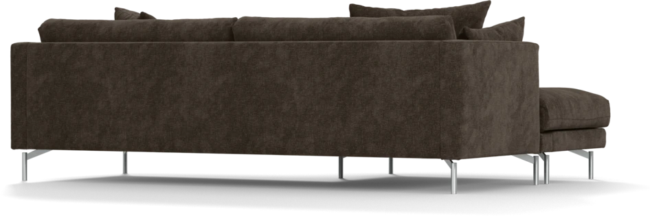 Harper - 4-sits med schäslong XL vänster - Brun