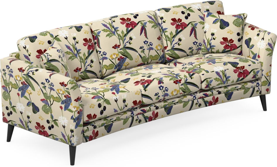 Eden - 3-sits soffa svängd - Flerfärgad