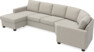 Nevada - 3-sits soffa med schäslong vänster och cosy hörn höger - Beige
