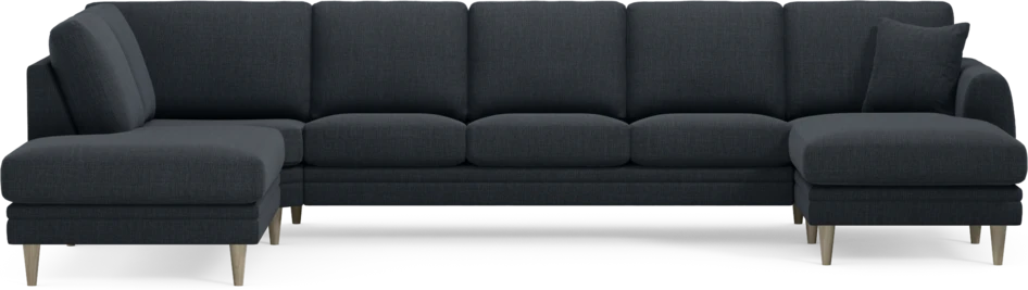 Eden - 3-sits soffa med divan vänster och schäslong höger - Blå
