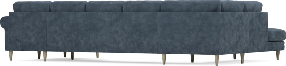 Eden - 3-sits soffa med divan vänster och schäslong höger - Blå