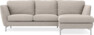 Madison Lux - 2-sits soffa med schäslong höger - Beige
