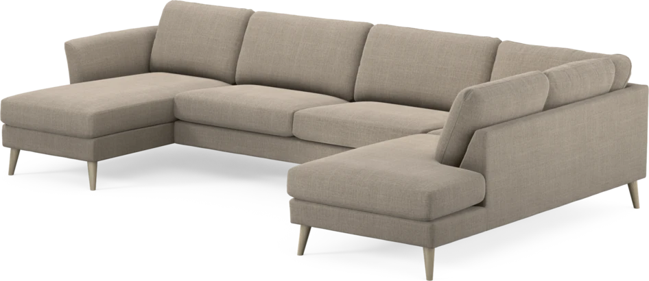Bridge - 3-sits soffa med schäslong vänster och divan höger - Beige