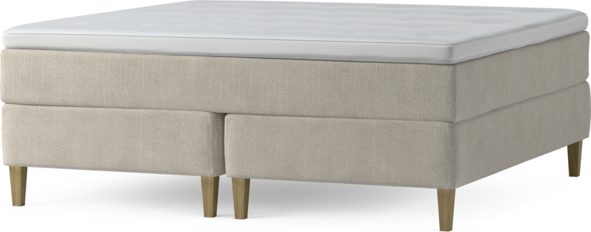 Delux Exclusive - Kontinentalsäng, dubbelsäng med bäddmadrass och sängben