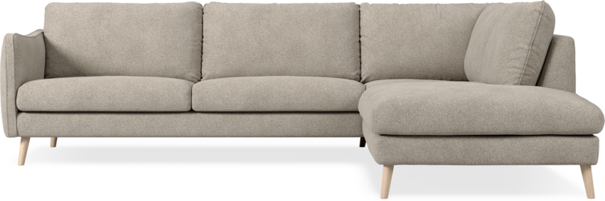 Madison Lux - 3-sits soffa med divan höger - Vit
