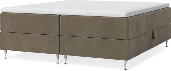 New York, Förvaringssäng, dubbelsäng med bäddmadrass, sängben och sängben