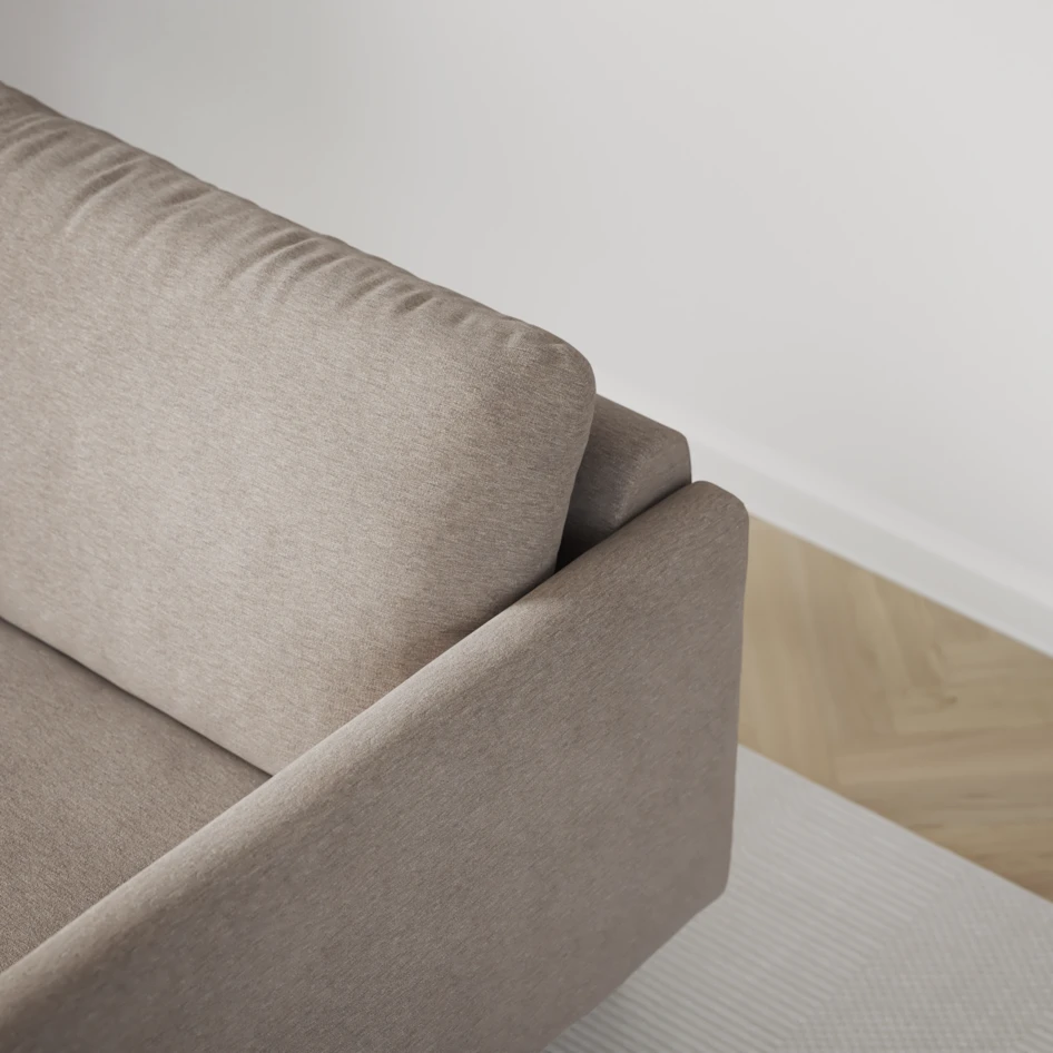 Madison Lux - 2-sits soffa med divan vänster och höger - Beige