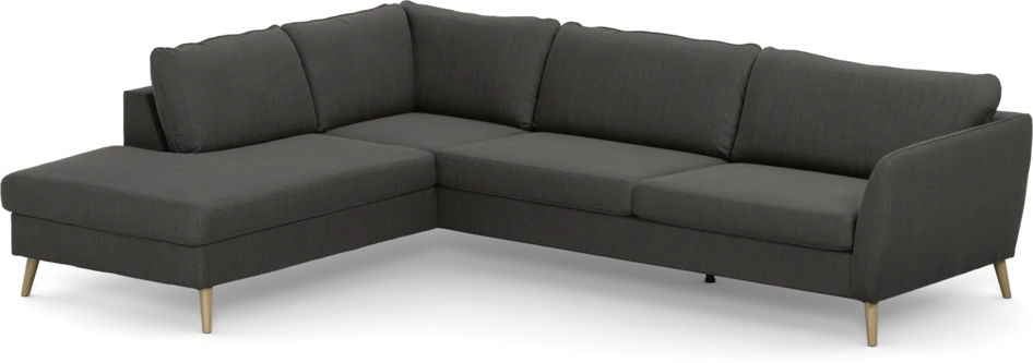 County - 2,5-sits soffa med divan vänster - Grå