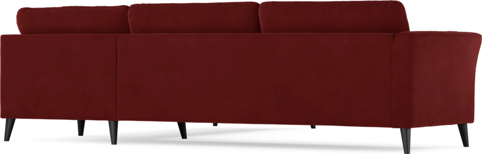 Bridge - Hörnsoffa, 3+2-sits - Röd