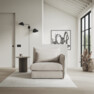 Pieces - 1-sits med armstöd höger - Beige