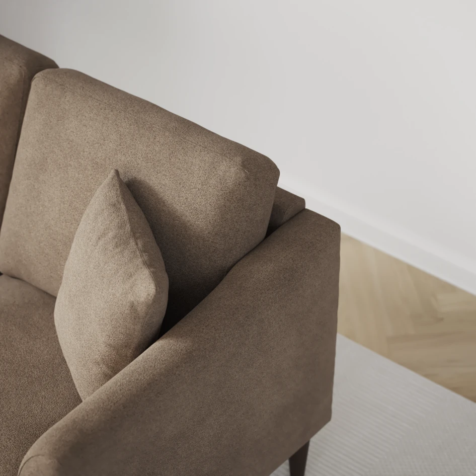 Eden - 3-sits soffa - Brun