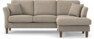 Eden - 2-sits soffa med schäslong - Beige