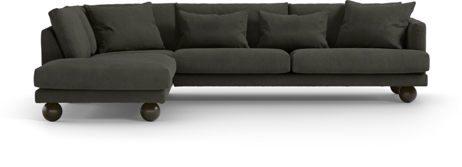 Harper - 3-sits soffa med divan vänster - Grå