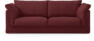 Cherrie - 2,5-sits soffa med kappa - Röd