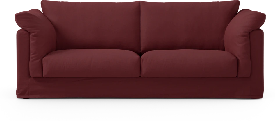 Cherrie - 2,5-sits soffa med kappa - Röd