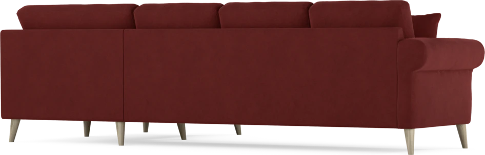 Eden - Hörnsoffa, 3+1-sits - Röd