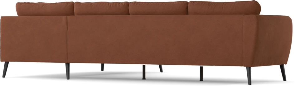 County - 3-sits soffa med divan höger - Orange