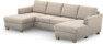 Friday - 2-sits soffa med två schäslonger - Beige