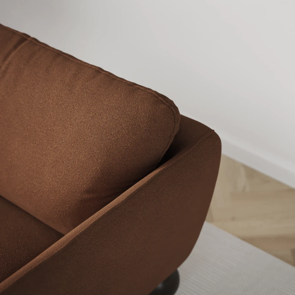 Madison - 2-sits soffa med divan vänster och schäslong höger - Brun
