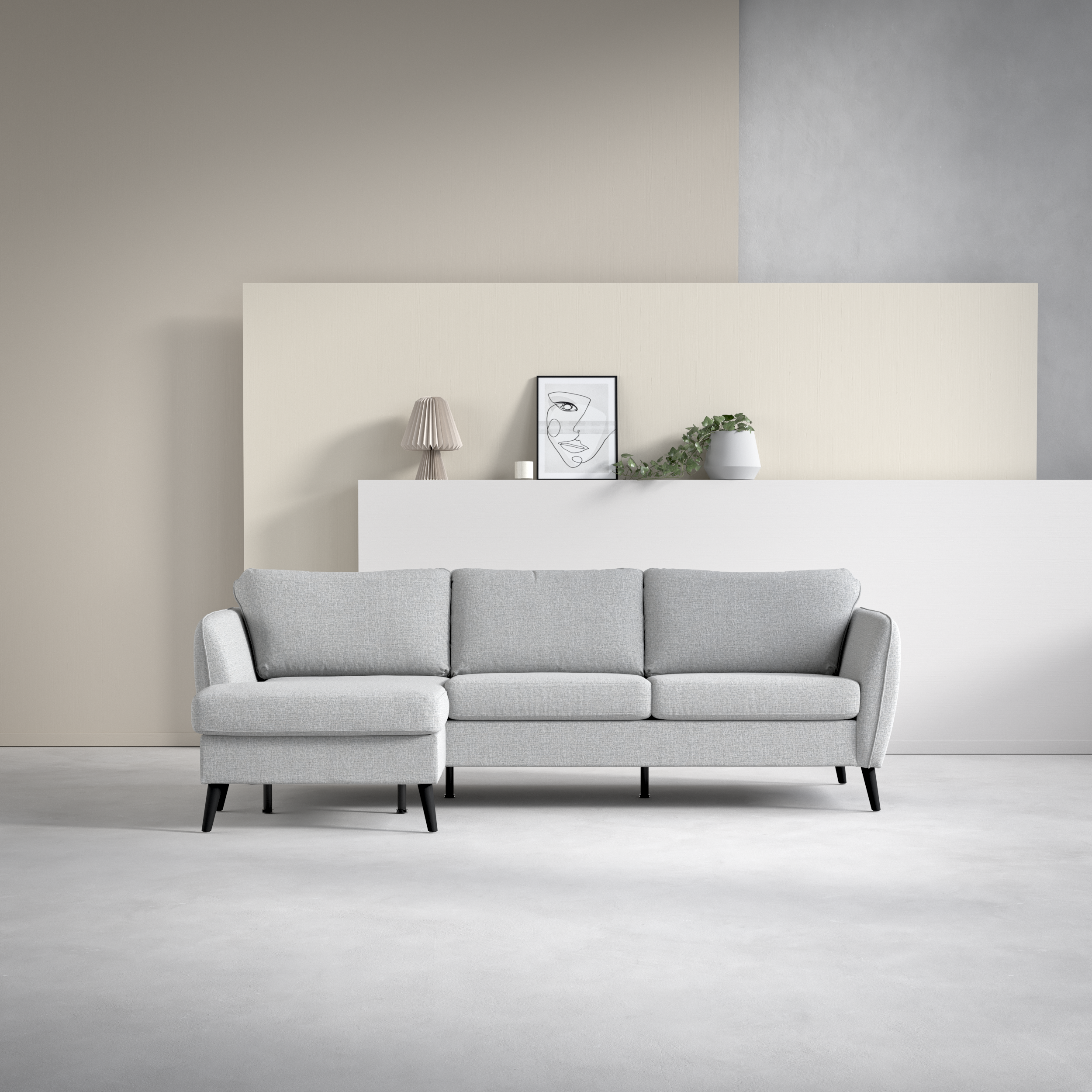 County - 3-sits soffa med flyttbar schäslong - inspiration
